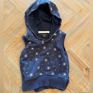 Little Bipsy 3-6 months Midnight Blue Starry Hooded tank
